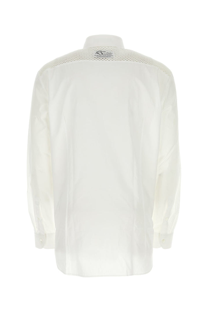 White poplin oversize shirt