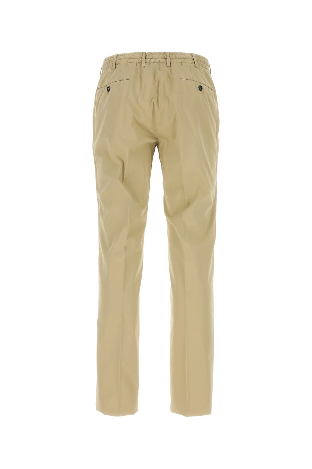 Beige stretch cotton pant