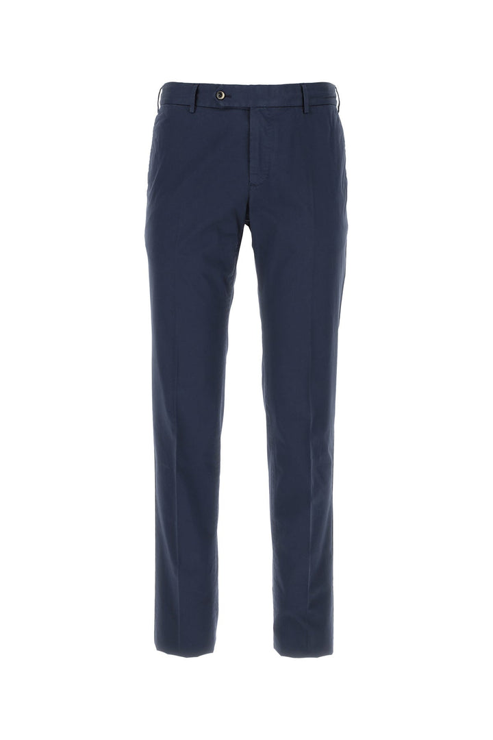 Navy blue stretch cotton pant