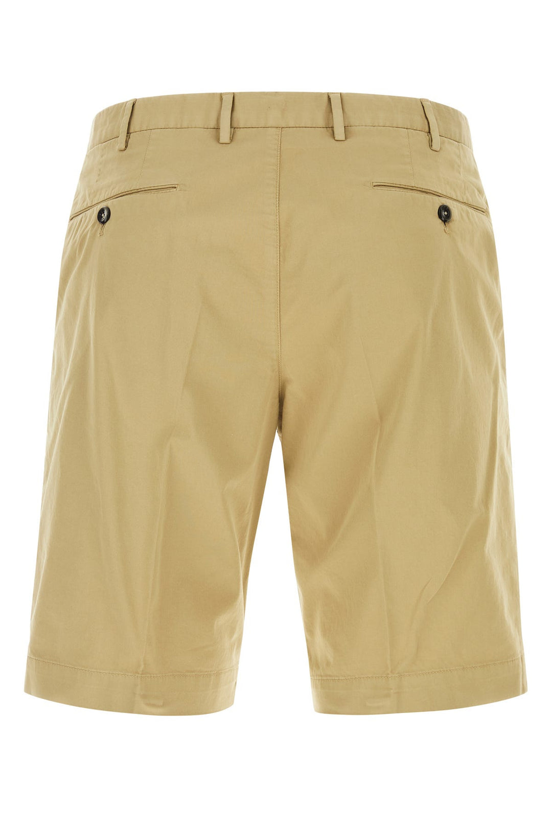 Camel stretch cotton bermuda shorts