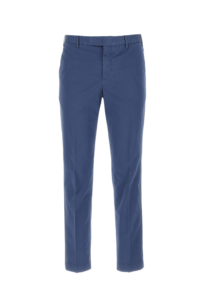 Blue stretch cotton pant