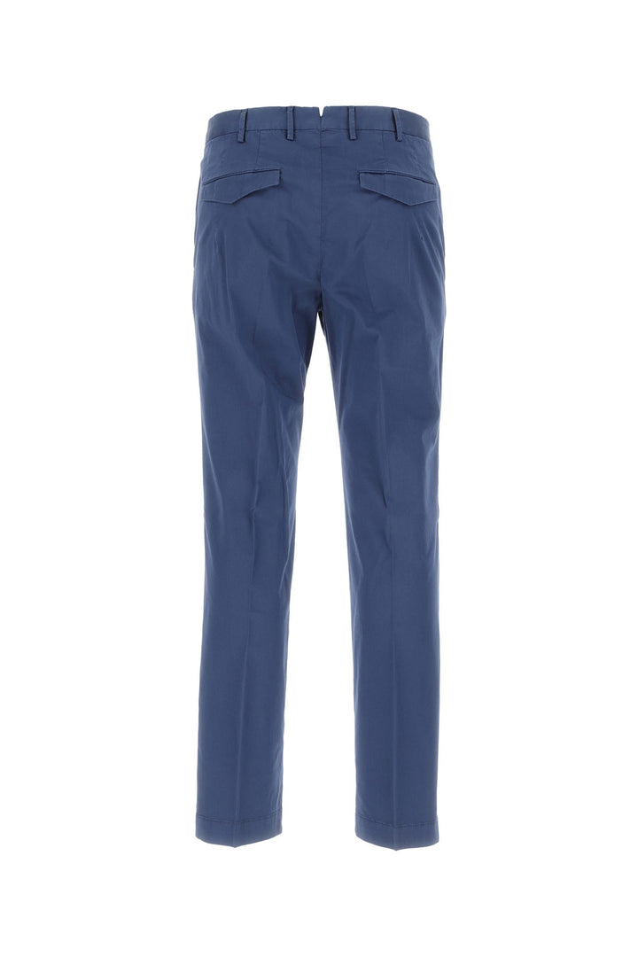 Blue stretch cotton pant