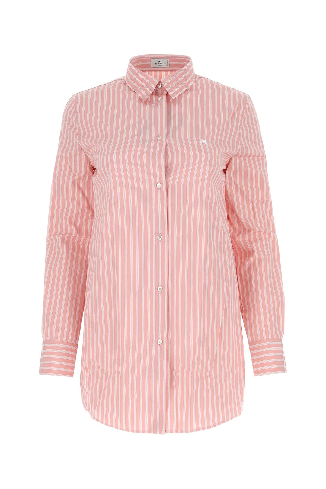 Embroidered poplin shirt