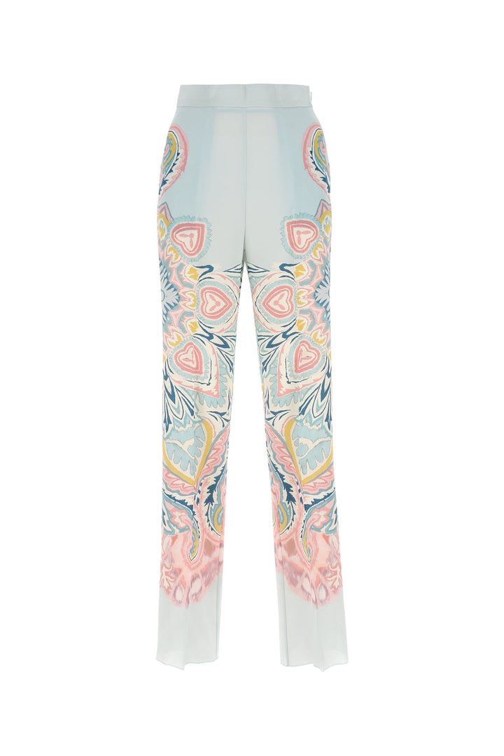 Printed silk pant