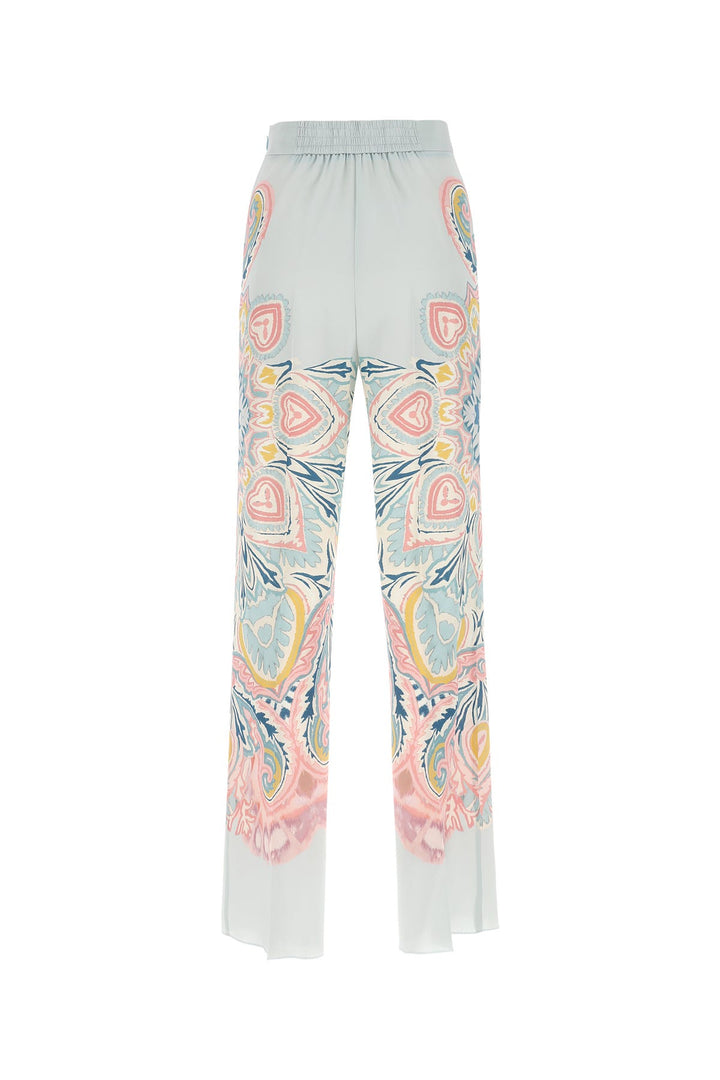 Printed silk pant