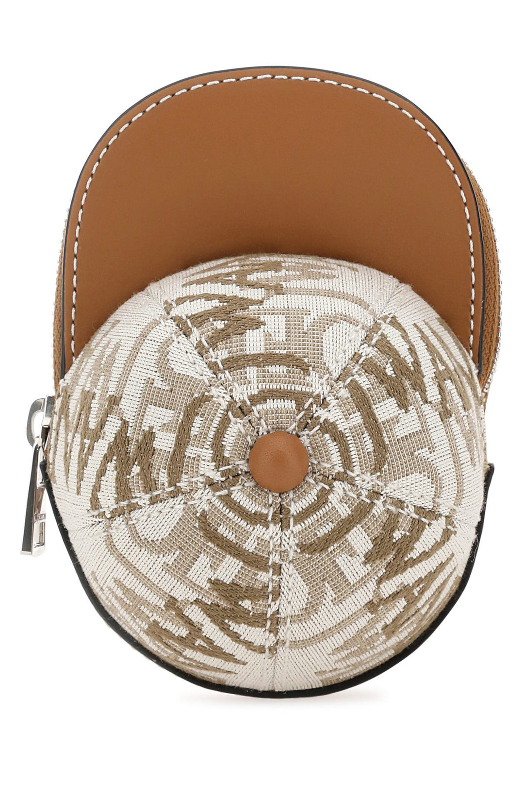 Two-tone canvas and leather nano Cap crossbody bag