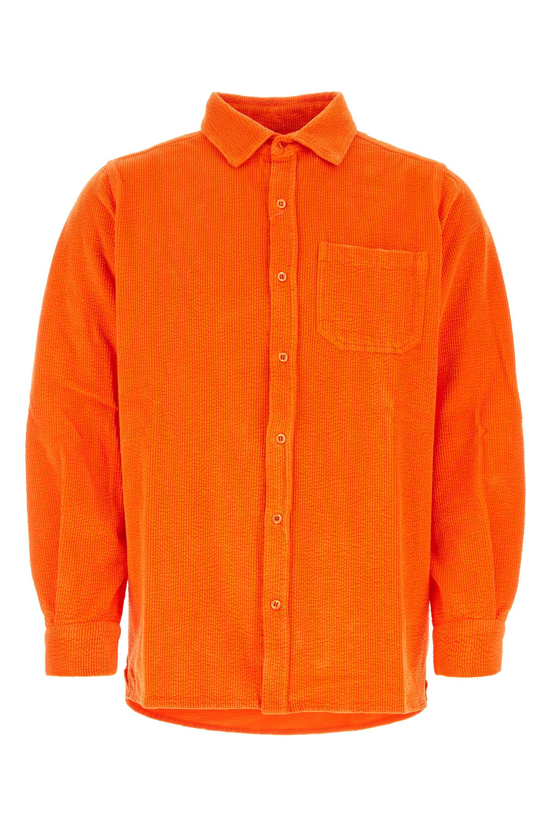 Orange corduroy shirt