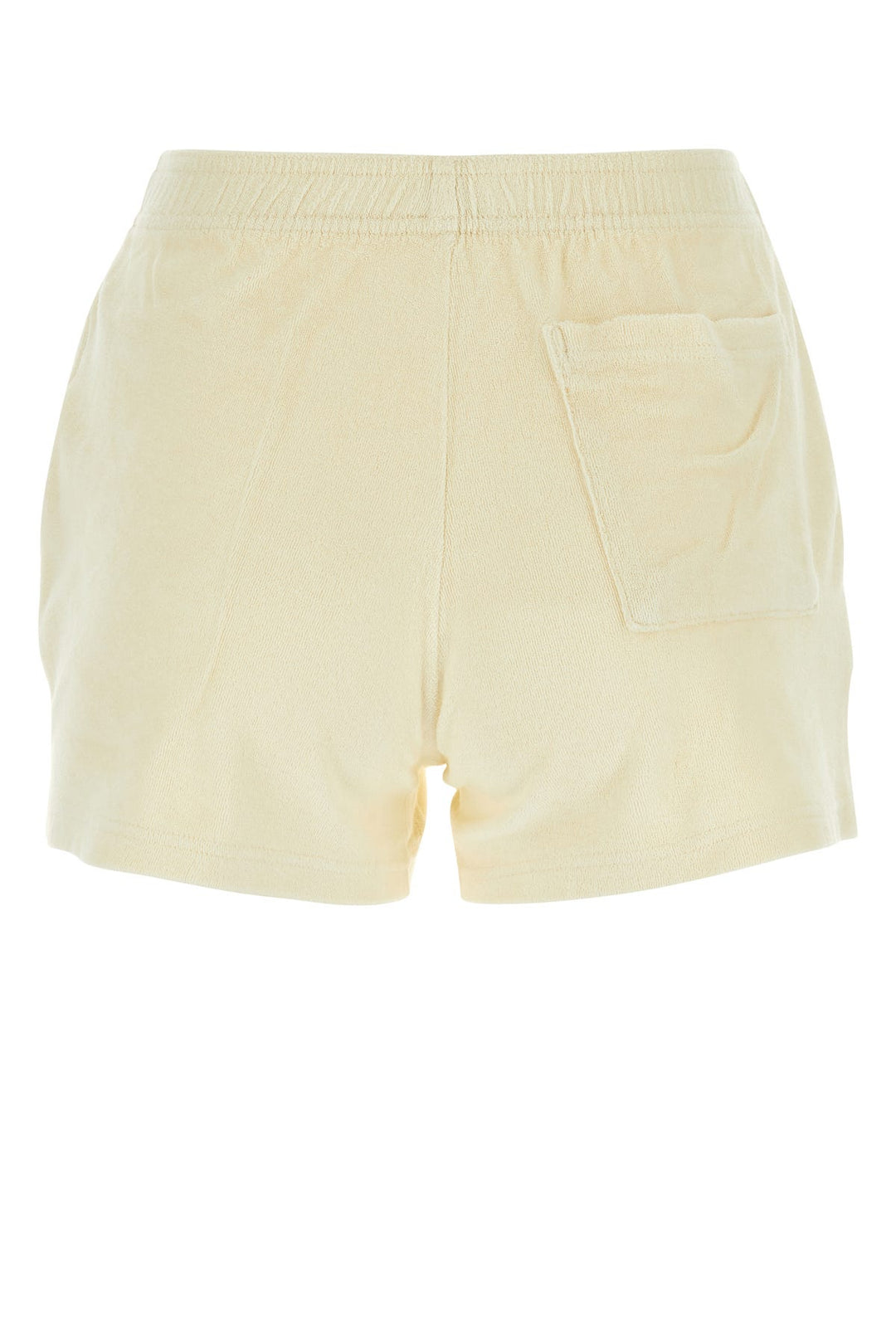 Ivory terry fabric shorts