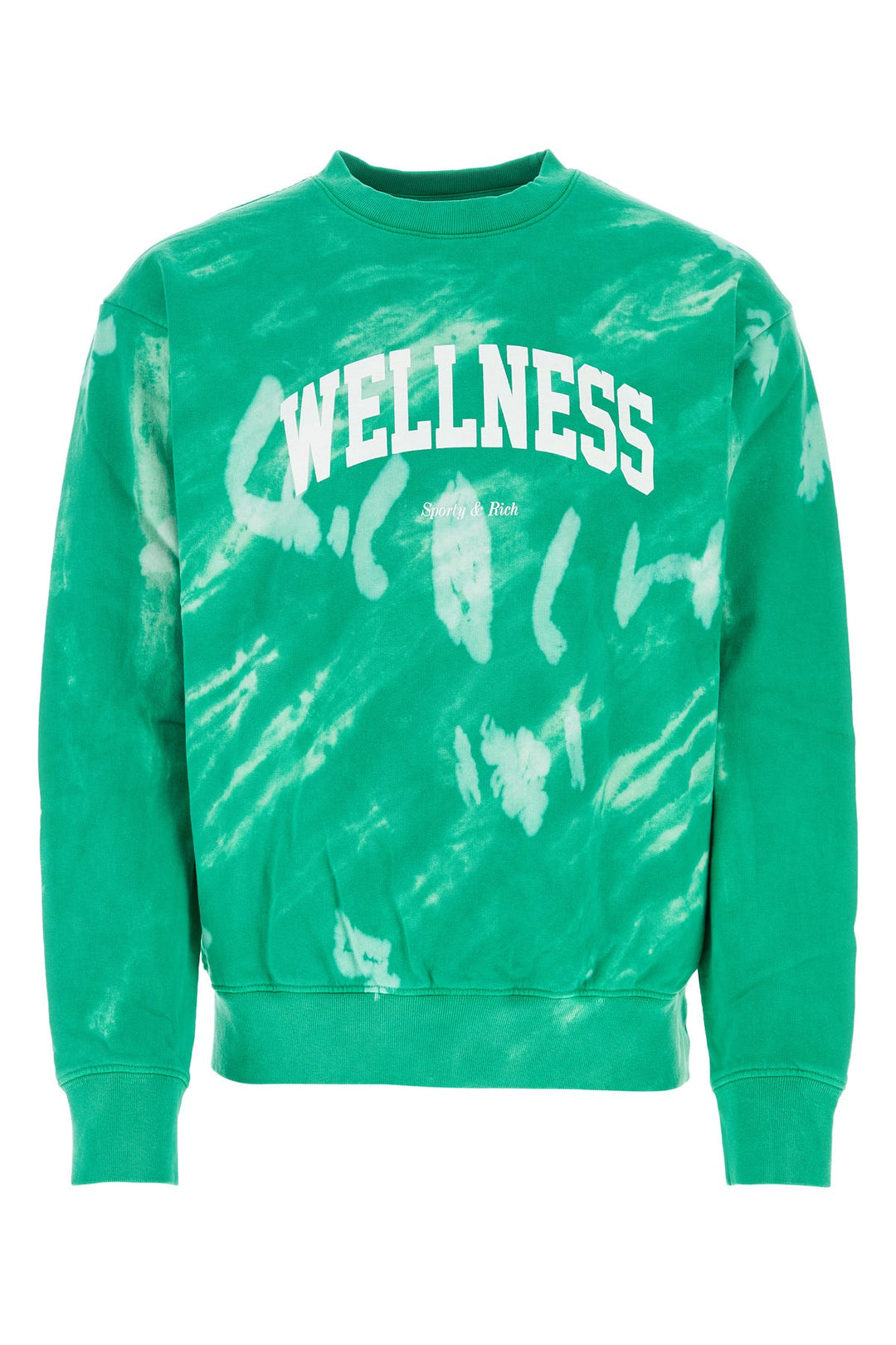 Green cotton sweatshirt