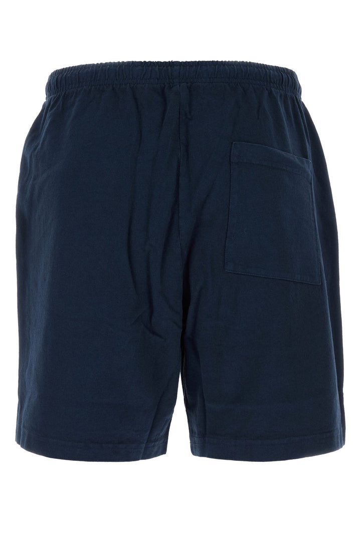 Midnight blue cotton bermuda shorts