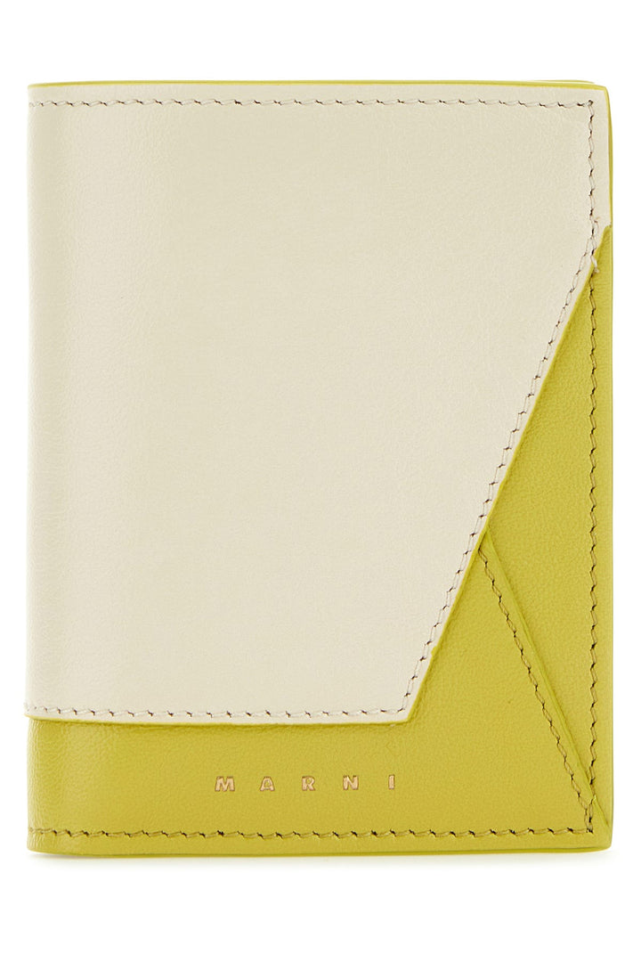 Two-tone leather wallet