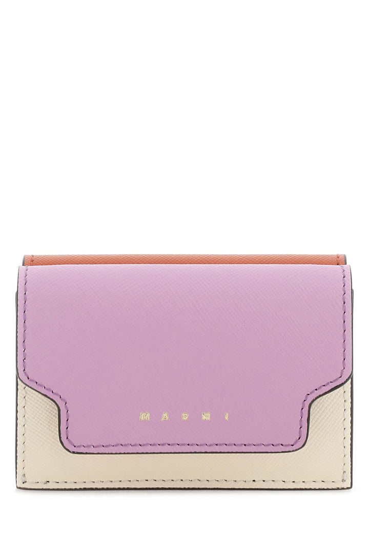 Multicolor leather wallet