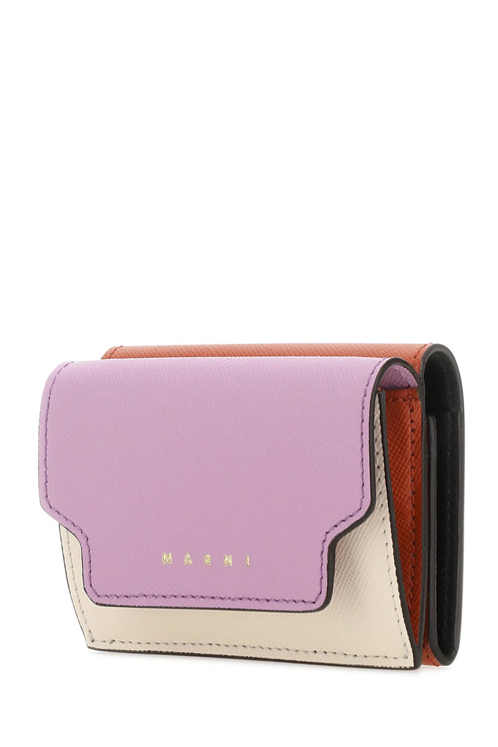 Multicolor leather wallet