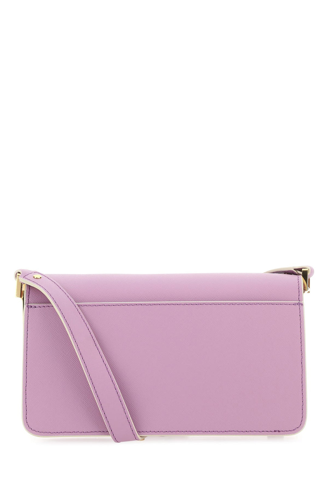 Lilac leather mini Trunk Soft shoulder bag