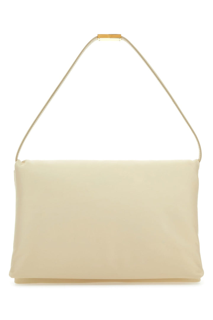 Ivory leather shoulder bag