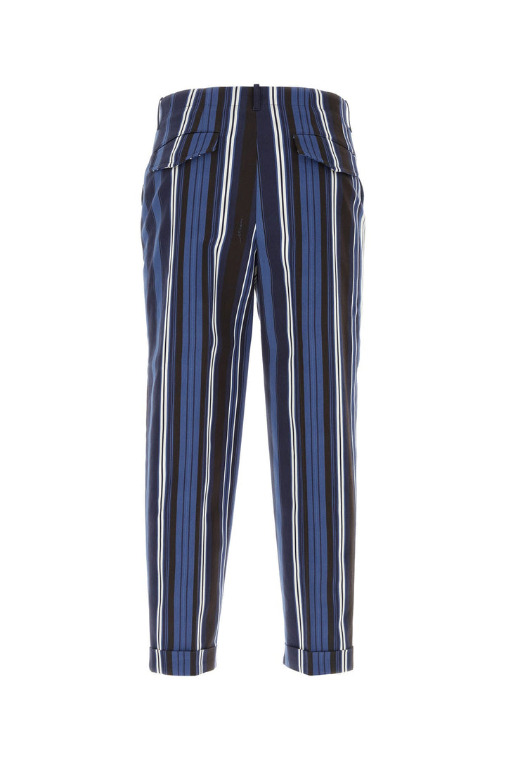 Embroidered stretch cotton pant