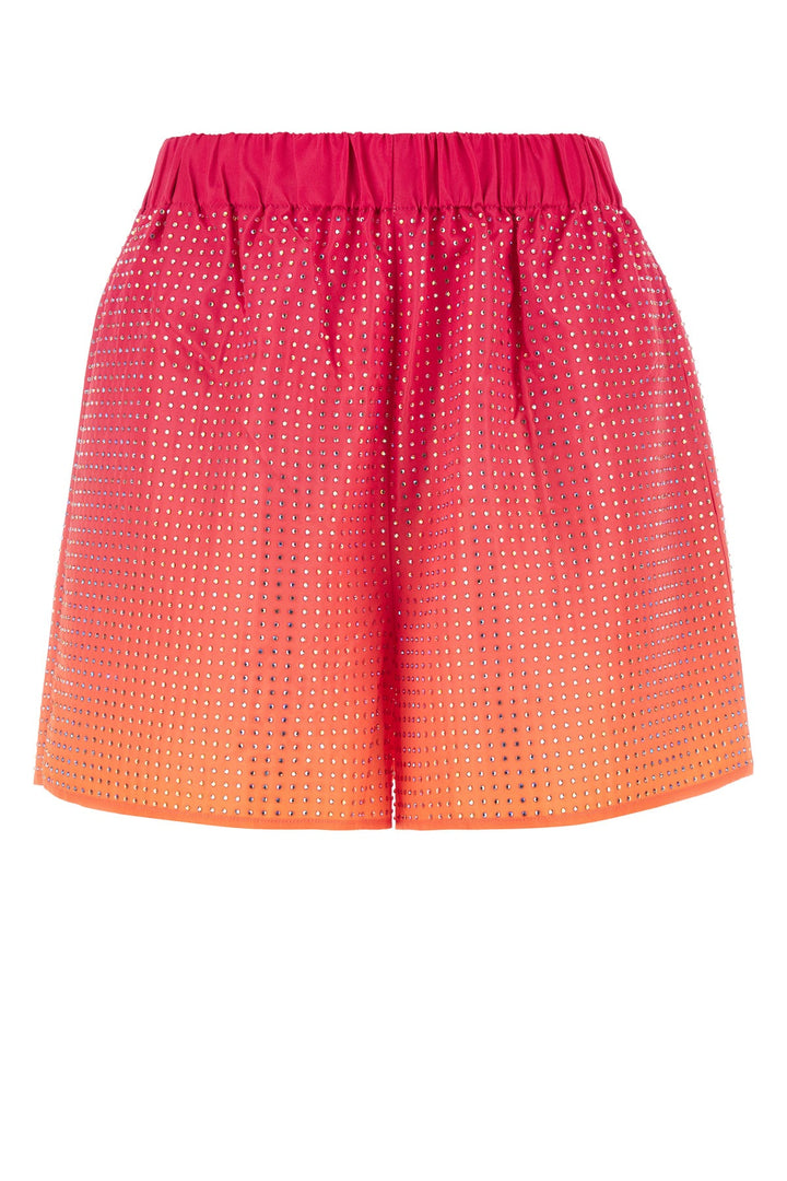 Embellished taffeta shorts