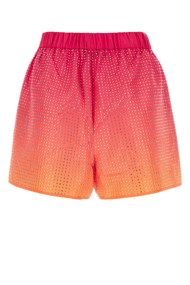 Embellished taffeta shorts