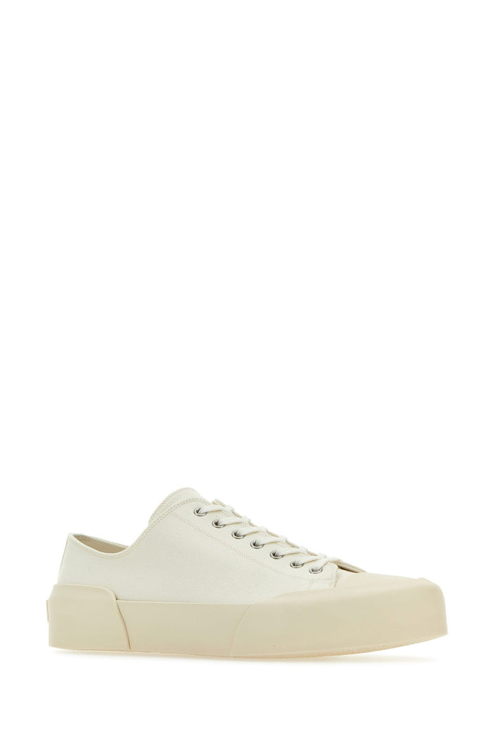 Ivory canvas sneakers