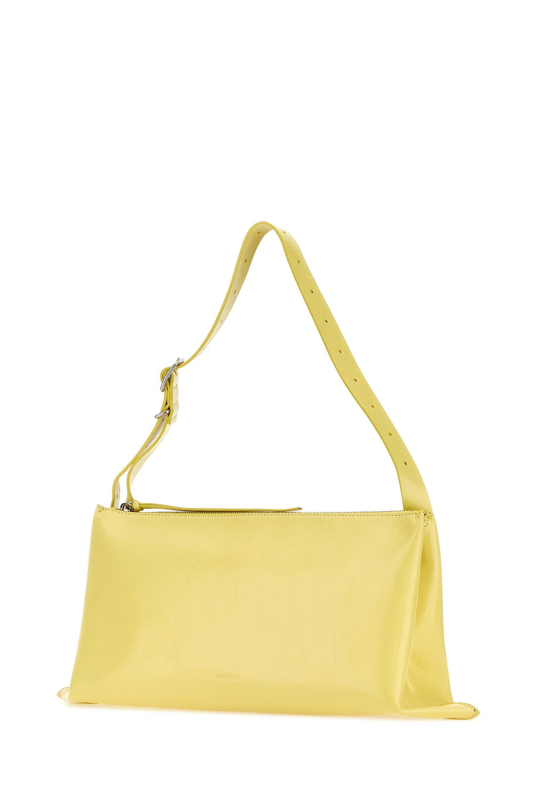 Yellow leather shoulder bag