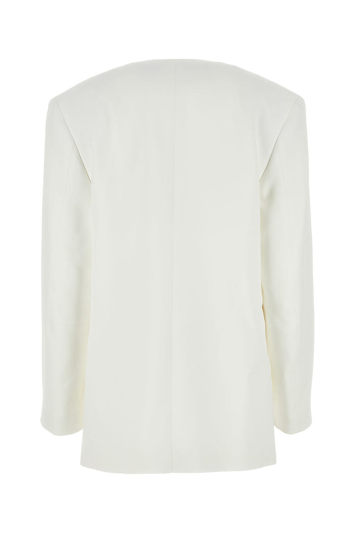 White viscose blazer