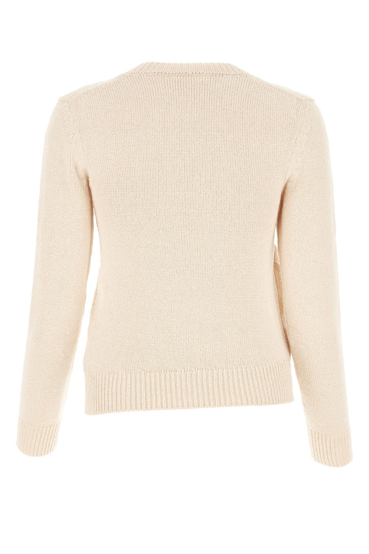 Ivory cotton blend sweater