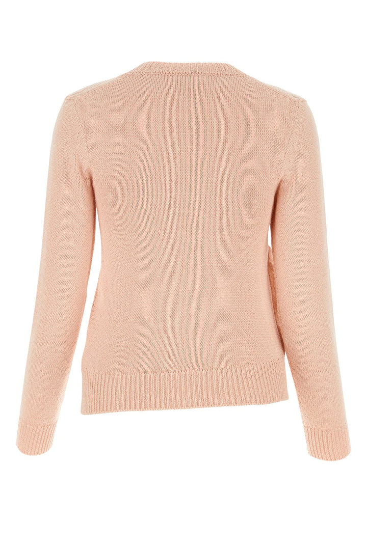 Light pink cotton blend sweater