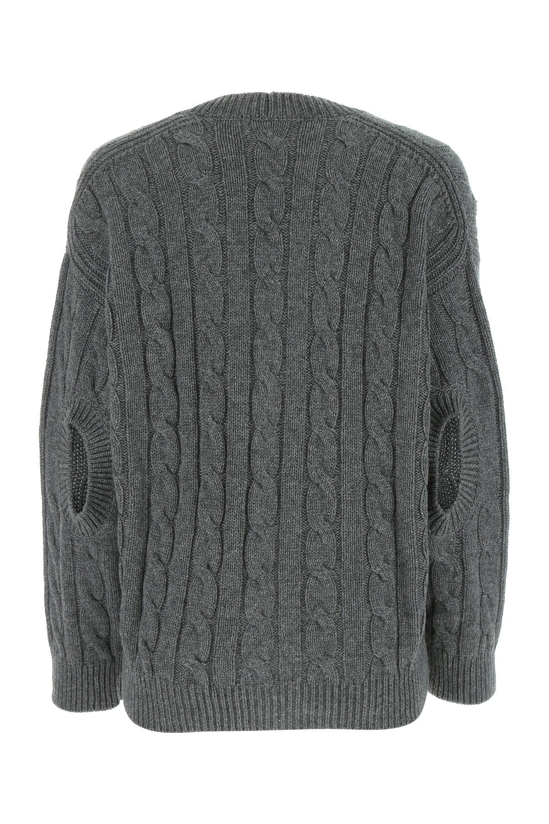 Grey cashmere oversize cardigan