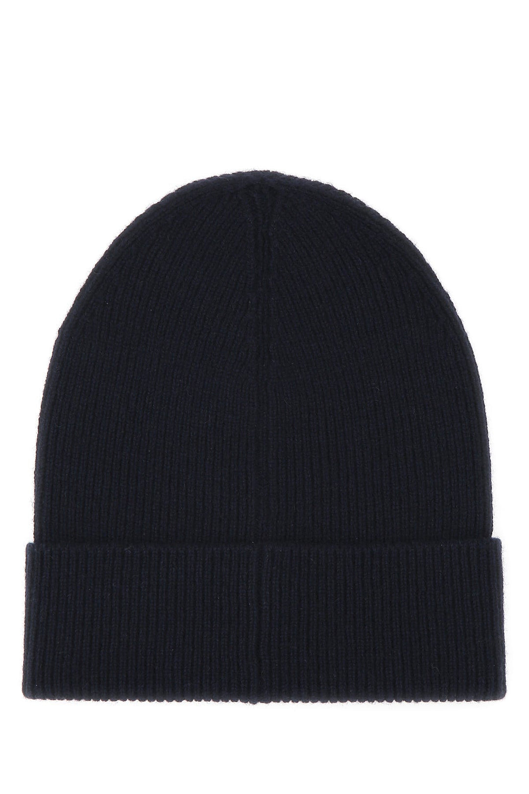 Navy blue cashmere beanie hat