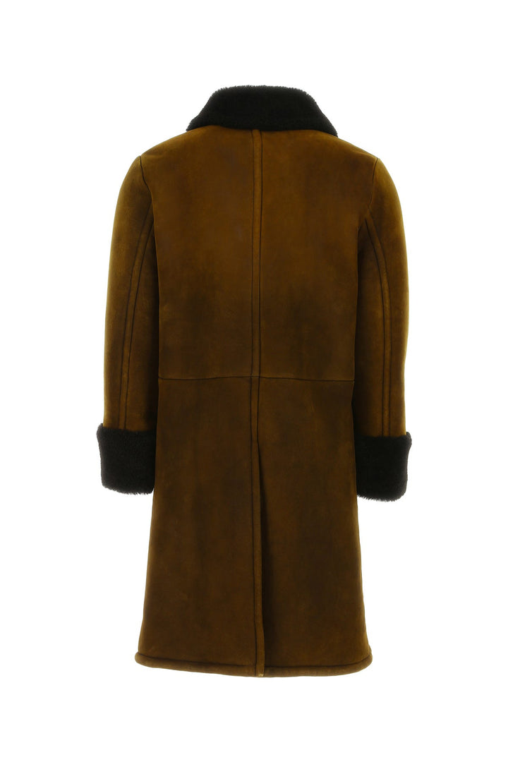 Chocolate shearling coat