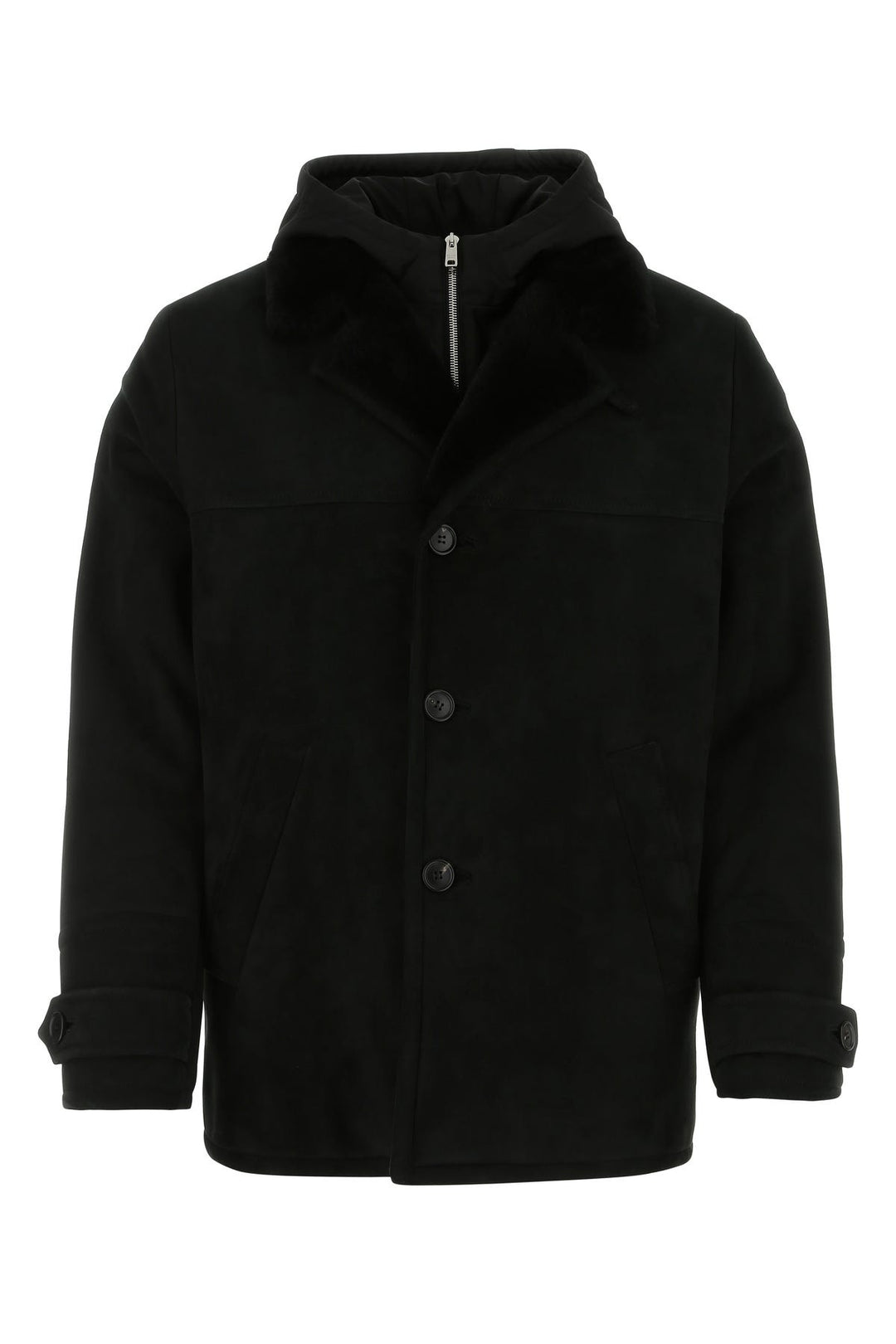 Black shearling jacket