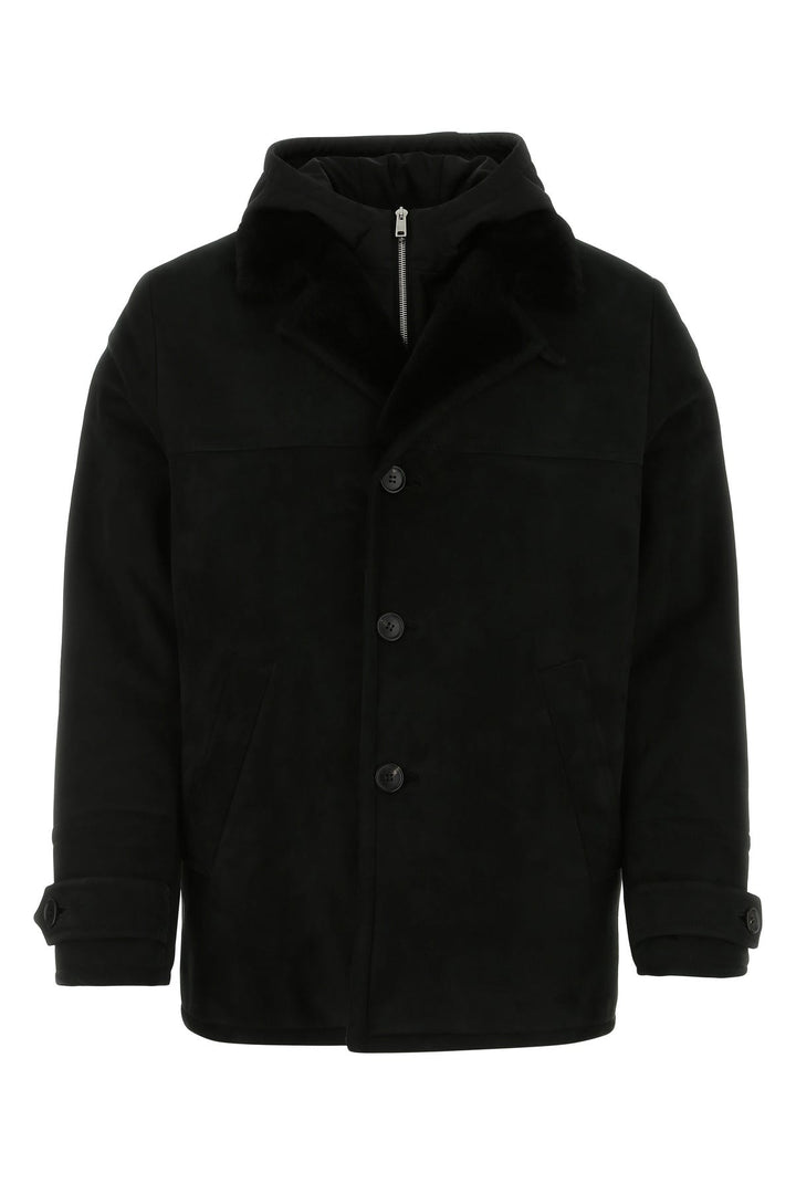 Black shearling jacket