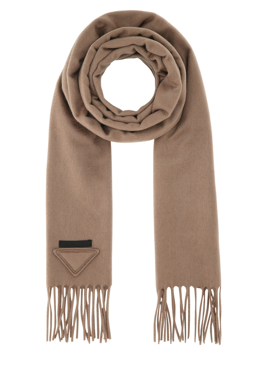 Camel cashmere scarf