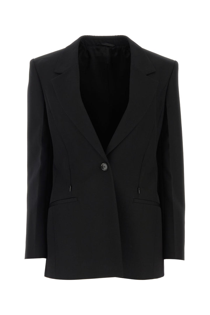 Black wool blend blazer