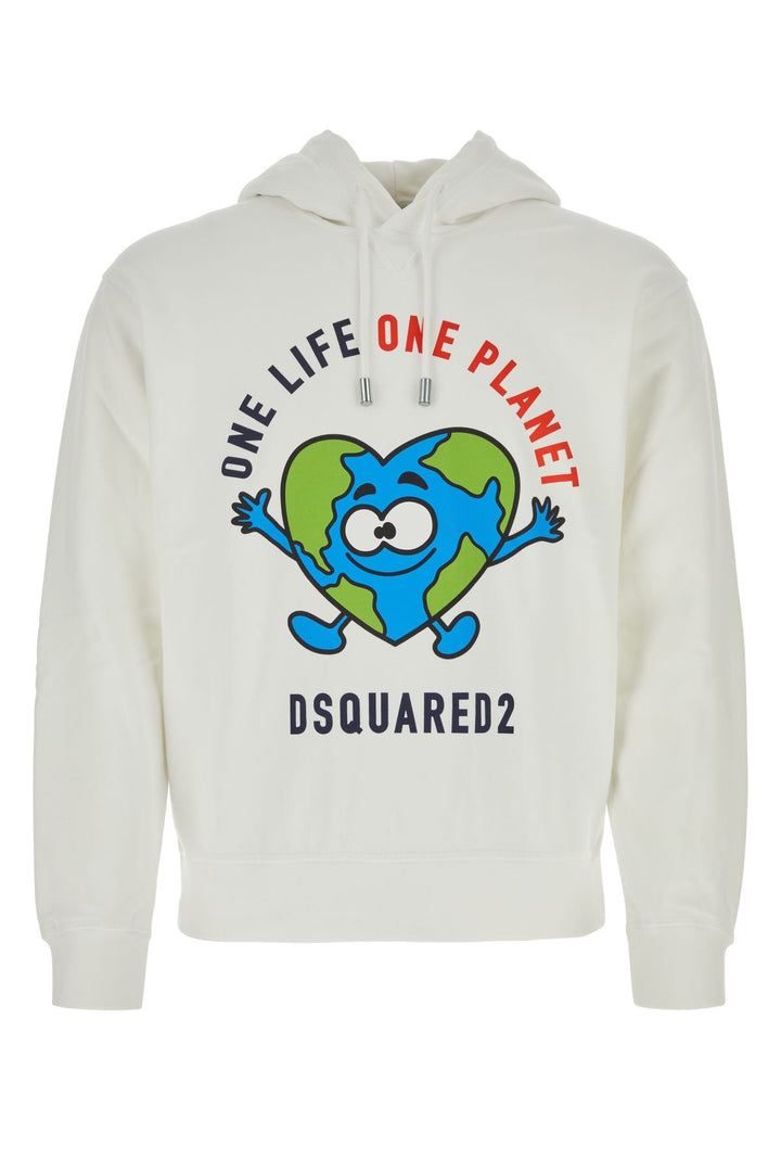 White cotton One Life sweatshirt