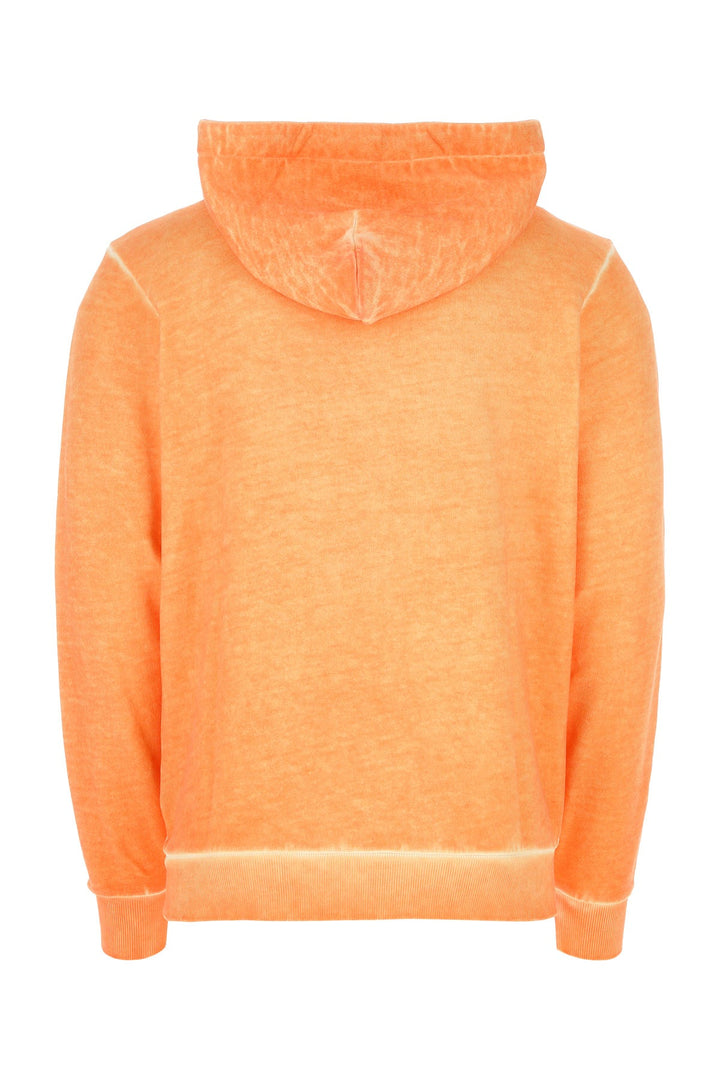 Orange cotton sweatshirt