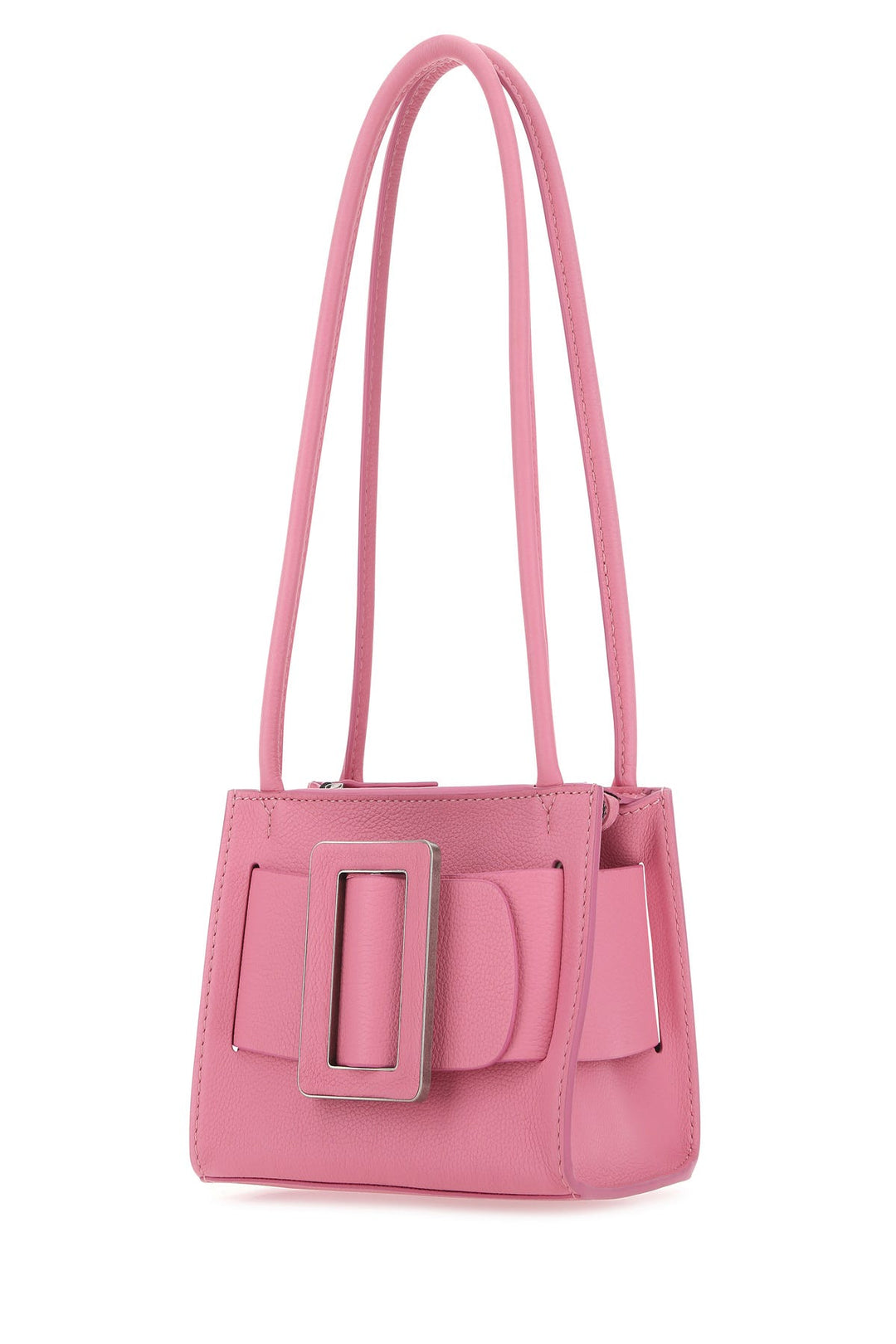 Pink leather Bobby 18 Soft shoulder bag