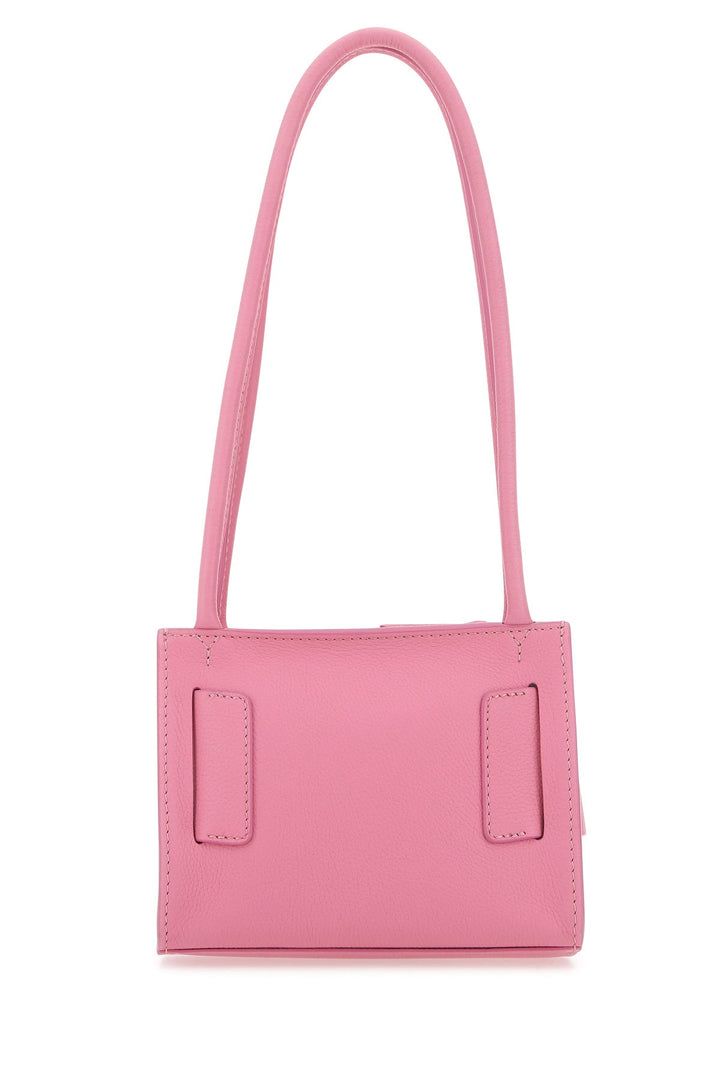 Pink leather Bobby 18 Soft shoulder bag