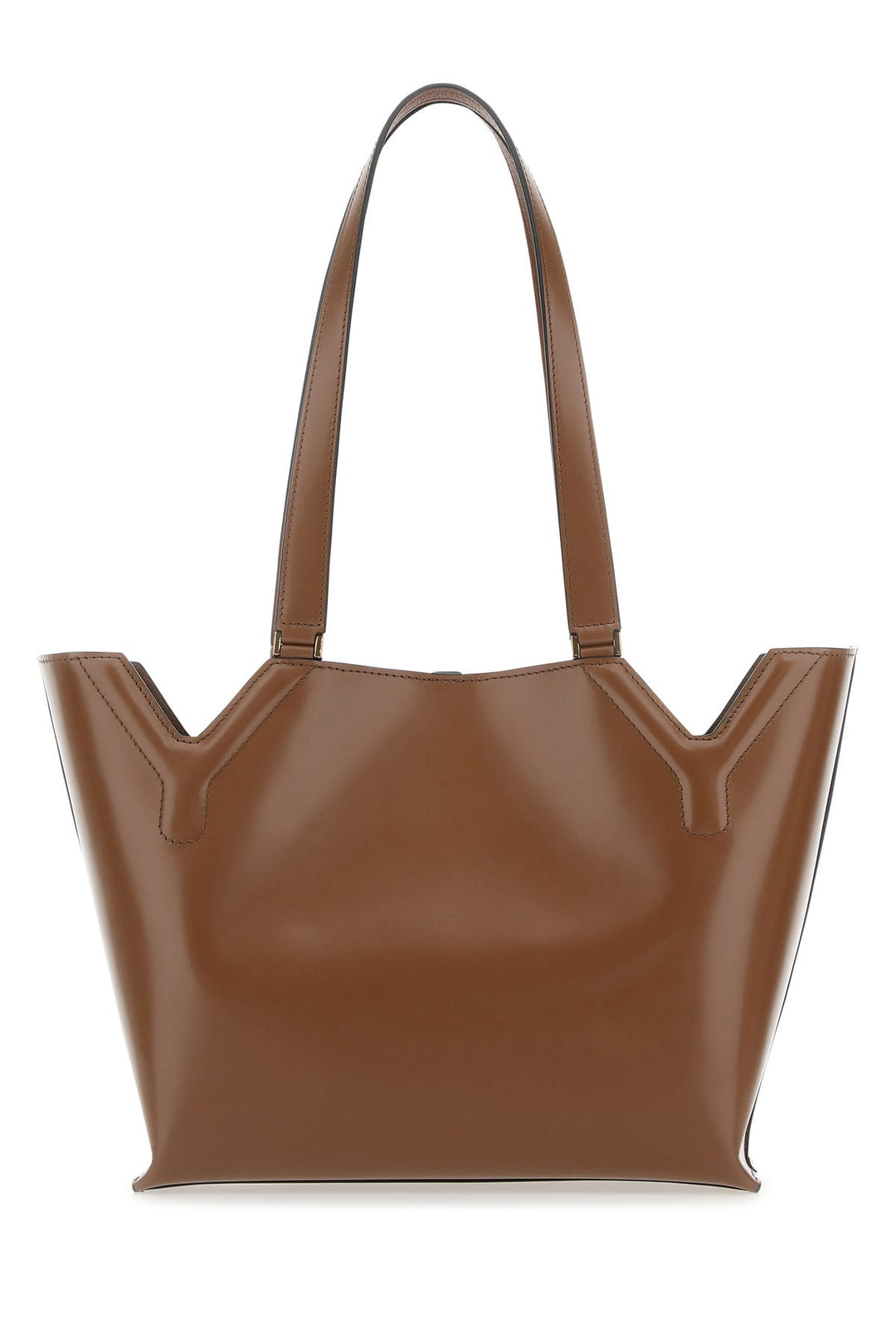 Brown leather YY WEST shoulder bag