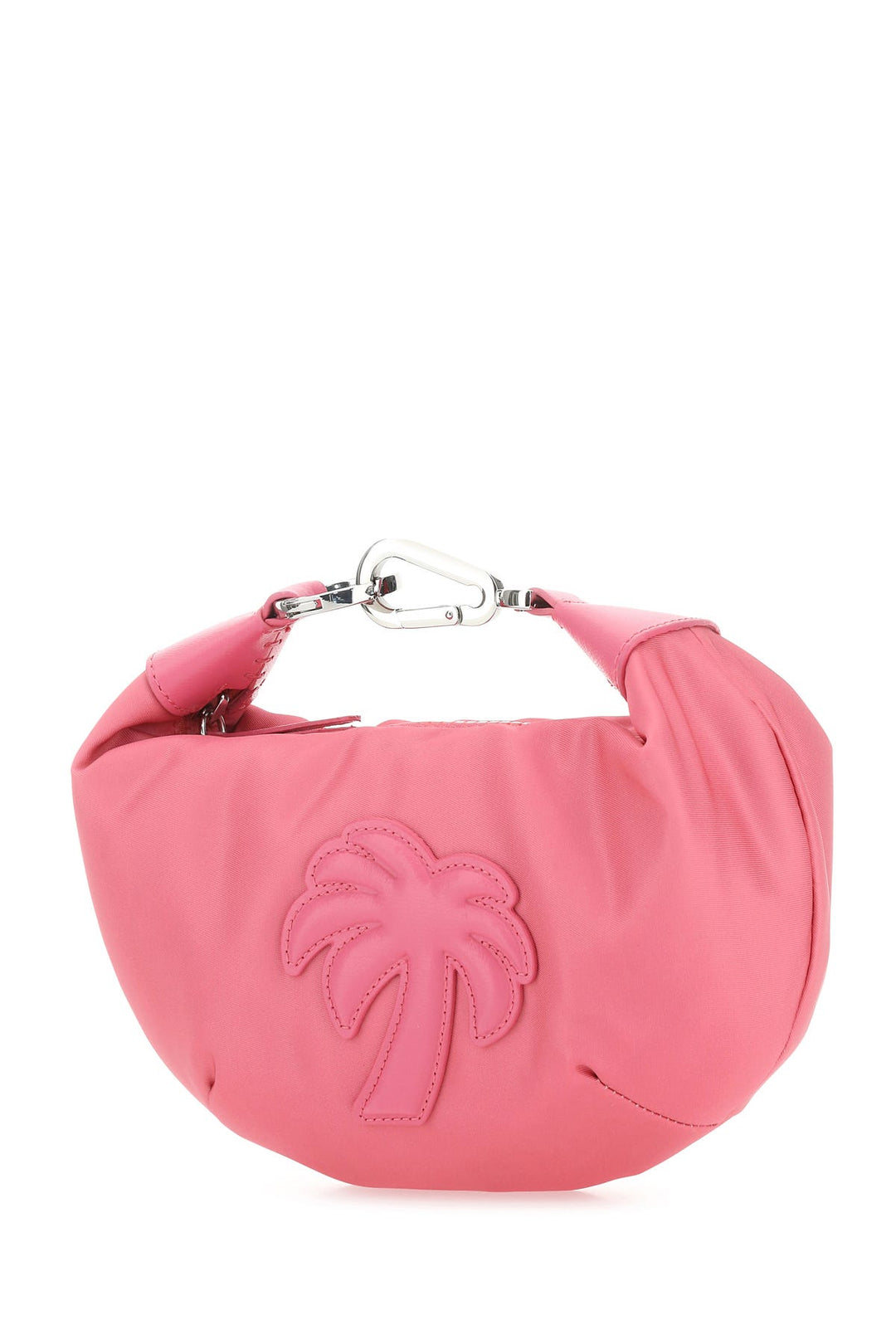 Dark pink fabric Big Palm handbag