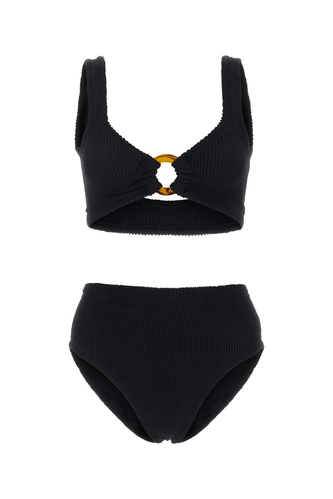 Black stretch nylon Nadine bikini