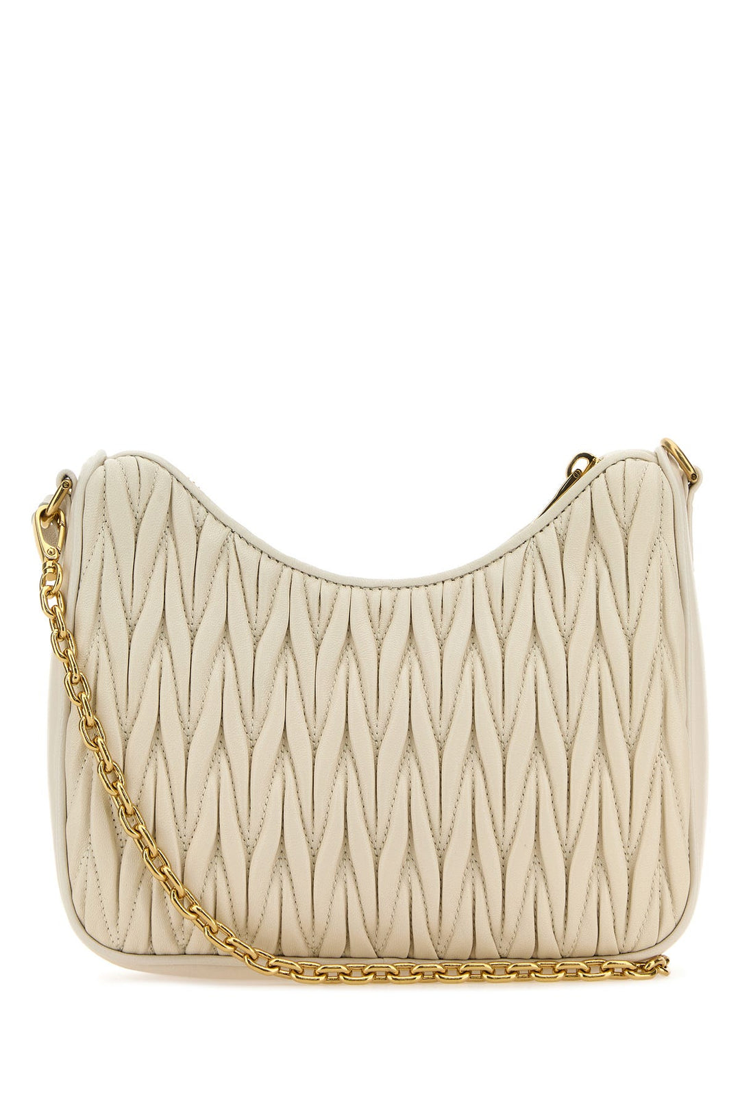 Ivory leather handbag