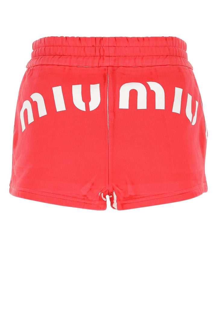 Red cotton shorts