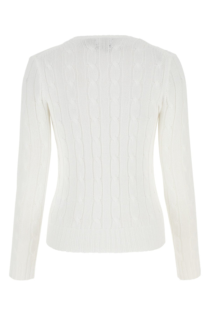 White cotton sweater