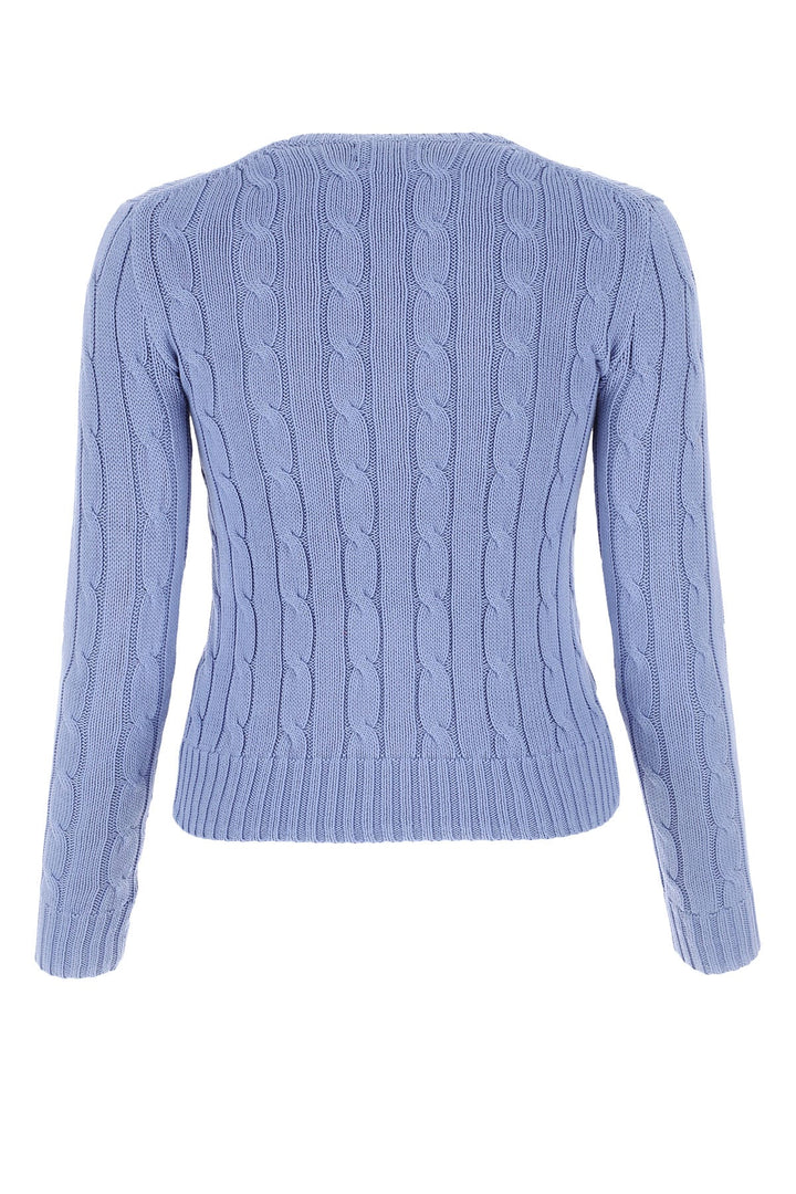 Pastel blue cotton sweater