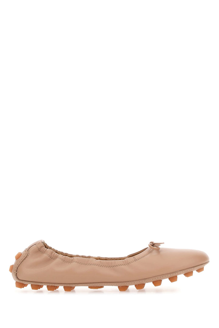 Skin pink leather Bubble ballerinas