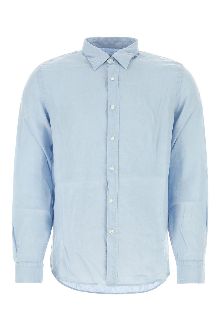 Light-blue linen shirt