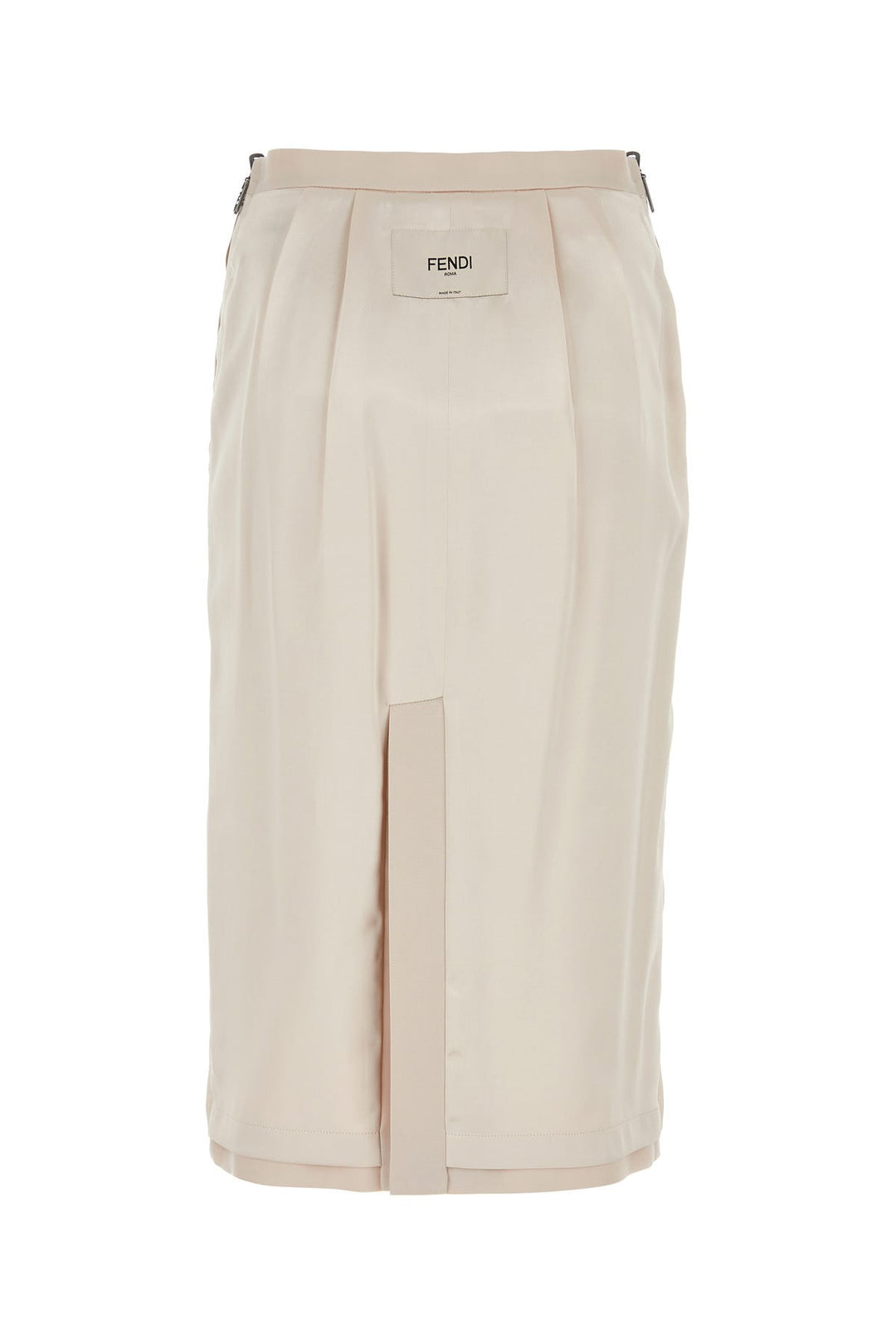 Light pink satin skirt