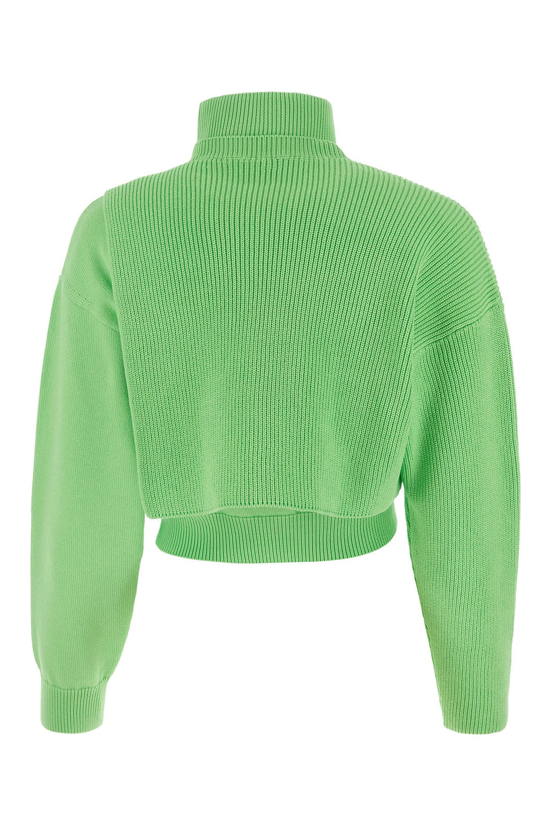 Light green stretch cotton sweater