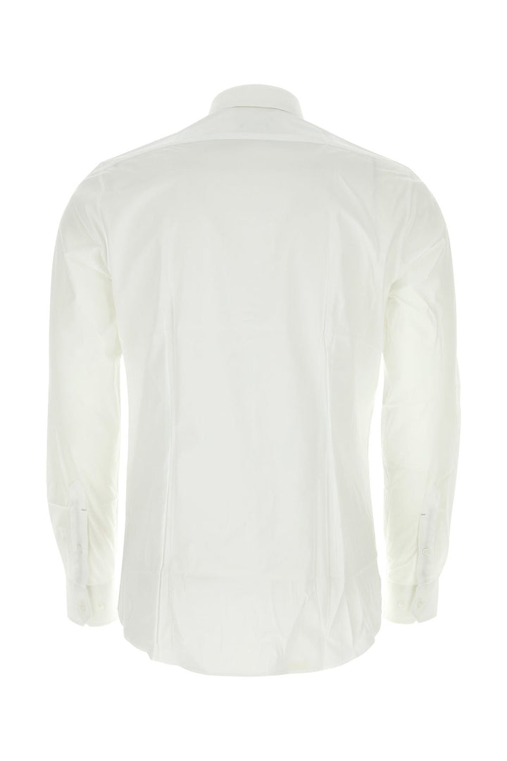 White stretch cotton shirt